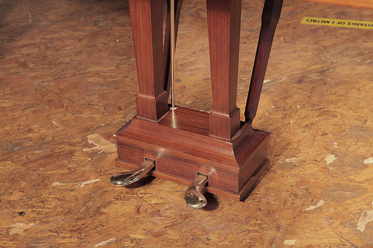 Steinway Model O piano lyre with two brass pedals