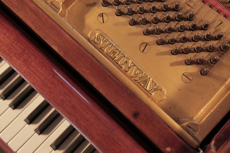 Steinway manufacturer's name on frame