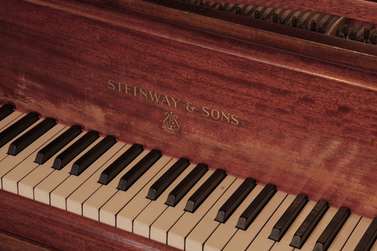 	Steinway piano manufacturers logo on fall