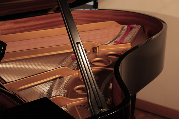 Steinway Model O piano lidstay with indentedhalf prop to allow piano lid to open at different heights