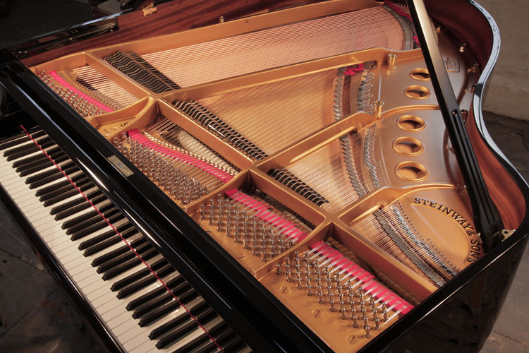 Steinway  rebuilt instrument. Piano has been rebuilt in Germany by Steinway Academy trained technicians using 100% Steinway parts.