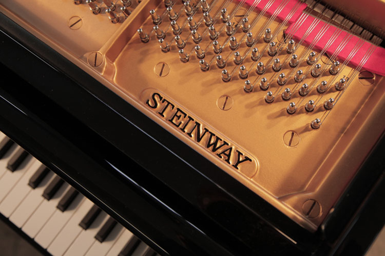 Steinway  rebuilt instrument. Piano has been rebuilt in Germany by Steinway Academy trained technicians using 100% Steinway parts