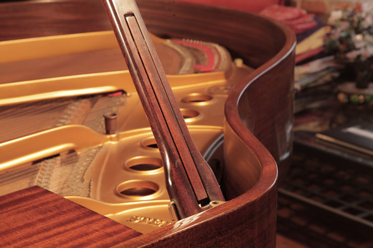 Steinway Model S piano lidstay with indented half prop to allow piano lid to open at differing heights