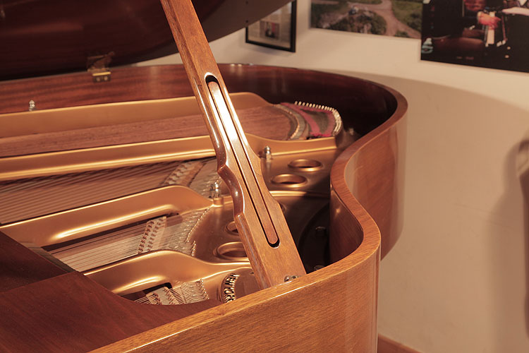Steinway Model S piano lidstay with indented half prop to allow piano lid to open at different heights