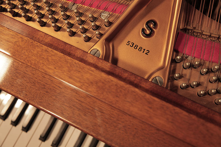 Steinway serial number on frame