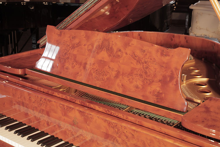 Steinway   piano music desk in matched yew