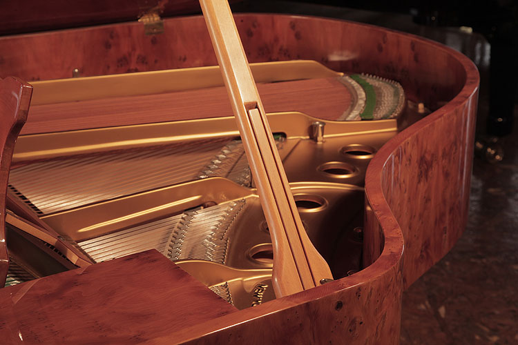 Steinway Model S piano lidstay with indented half prop to allow piano lid to open at different heights