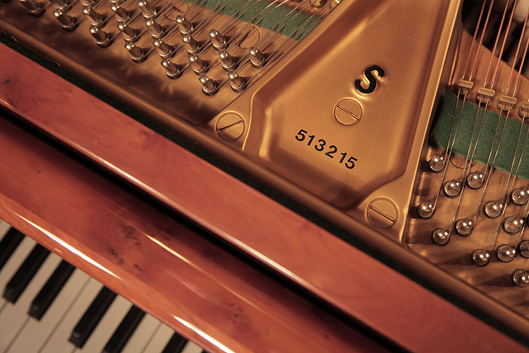 Steinway piano serial number on frame