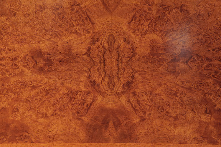Figured walnut detail