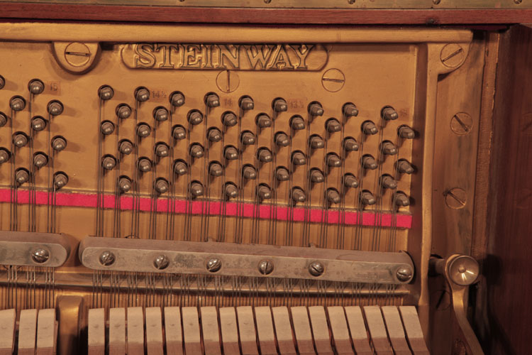 Steinway manufacturer's name on frame