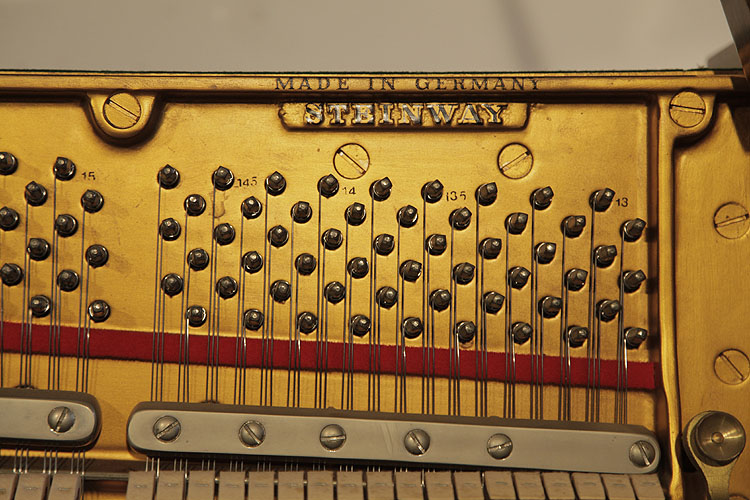 Steinway manufacturer's name on frame
