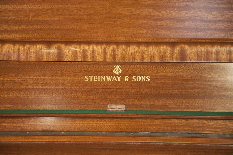Steinway manufacturer's name on fall