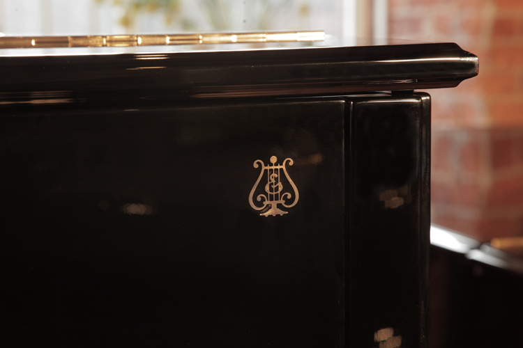 Steinway logo on cabinet 