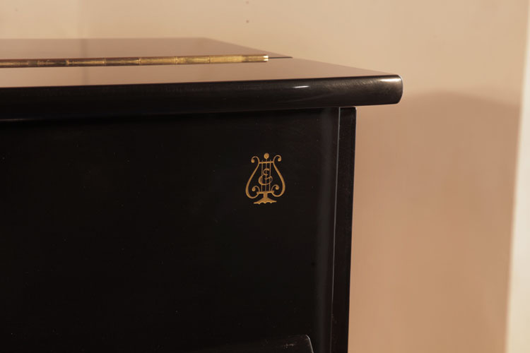 Steinway logo on cabinet 