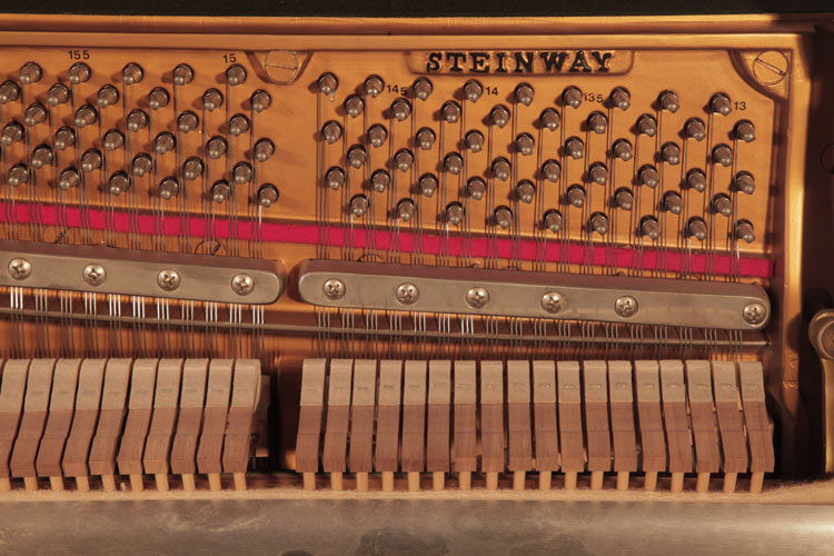 Steinway manufacturer's name on frame