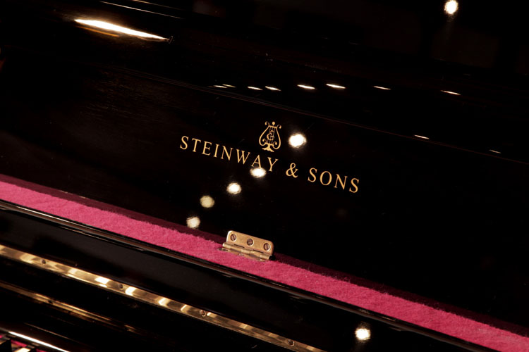 Steinway manufacturer's name on fall