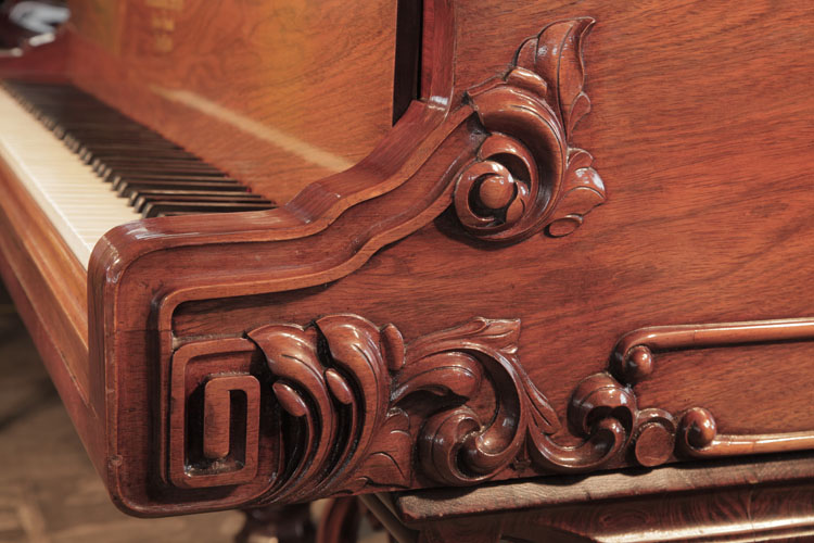 Steinway carved piano cheek detail