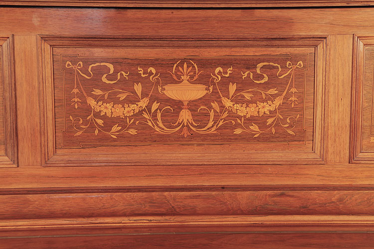 Steinway front panel inlaid in a Neoclassical design 