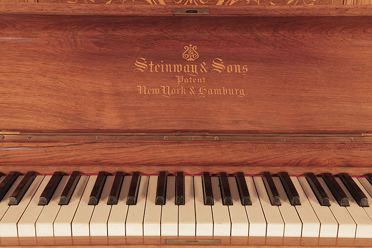 Steinway manufacturer's name on fall