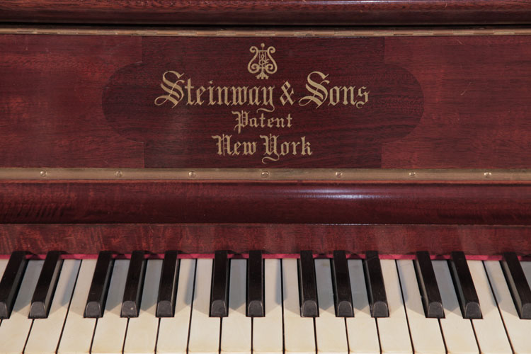 Steinway manufacturer's name on fall