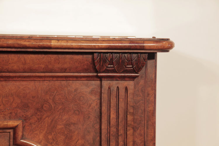 Steinway pilaster carved with lotus leaf detail 