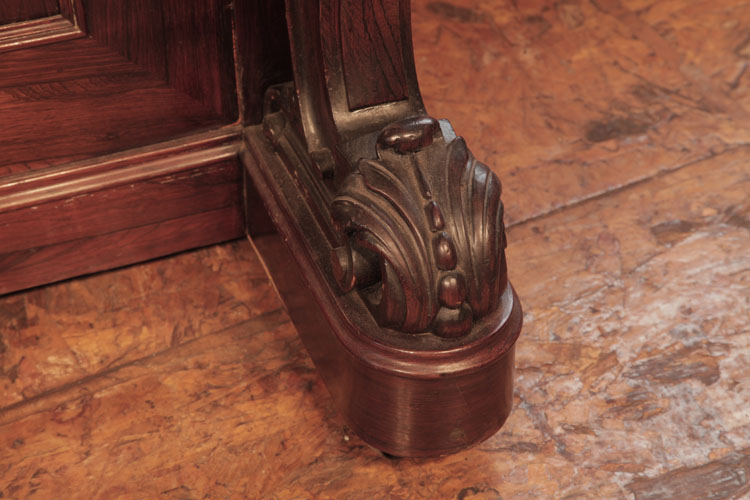 Steinway carved acanthus on scroll foot