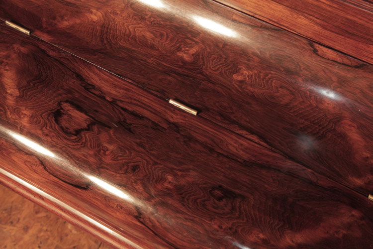 Exquisite rosewood wood grain on piano fall