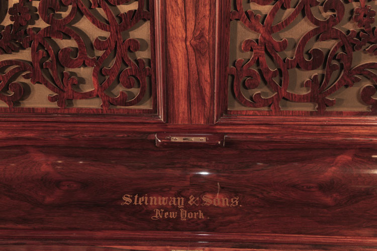 Steinway openwork panels and piano fall 