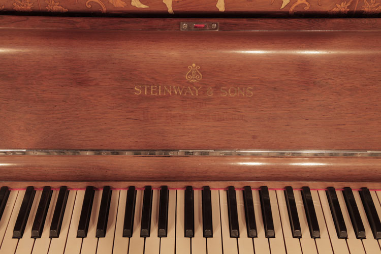 Steinway manufacturer's name on fall