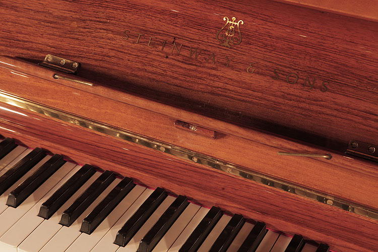 Steinway manufacturer's name on fall